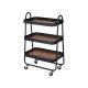 Ss21 Oliver 3 Tier Bath Storage Cart Black 51 X 30 X 77.2 Cm Cb20024-1-004