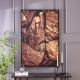 Kellan Gold Foil Rock Finish Wall Art L 83 x W 123 cm Z1717