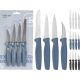 Knife Set 4Pcs 3 Ass Clr