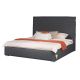 Calvin 180X200 King Bed - Grey / Silver