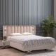 Seychelles 180X200 King Bed - 2 Night Stand - Power White / Silver