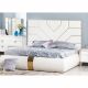 Marcelus 180X200 King Bed Set - White / Golden