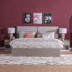 Elettra 180X200 King Bed Set - White / Taupe