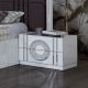 Venus Night Stand Set Of 2 - White / Silver