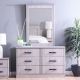 Raymond Dresser with Mirror - Grey Oak -2 Year Warranty