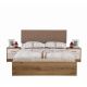 Astona 180X200 King Bed - Taupe / Oak