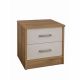 Astona Night Stand Set Of 2 - Oak / Ivory
