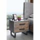 Norden Night Stand Set of 2-Walnut / Stone Grey