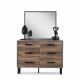 Norden Dresser with Mirror-Walnut / Stone Grey