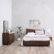 Lilith 150X200 Queen Bed - Walnut/Grey