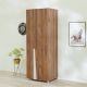 Paxton 2-Door Wardrobe - Walnut/Grey
