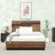 Davina 150X200 Queen Bed - Walnut/Black