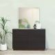 Davina Dresser with Mirror - Walnut/Black