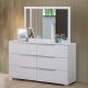 Brooklyn Dresser With Mirror - White