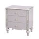 Classadora Night Stand - Beige / Champagne Gold