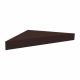Triangle Corner Shelf 35X35X3.8 - Gloss Walnut