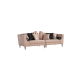 Cavalli 4 Seater Fabric Sofa - Light Brown