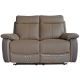 Arlington 2-Seater Faux Leather Manual Recliner – Tan – With 2-Year Warranty