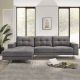 Gilbert 3-Seater Fabric Left Corner Sofa – Grey