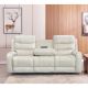 Fremont 3 Seater Fabric Recliner - Beige