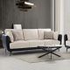 Portsmount 3-Seater Fabric Sofa - Beige / Midnight Blue