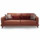 Bond Three Seater Fabric Sofa - Dusky Red