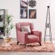 Mistral 1 Seater Fabric Sofa - Cranberry