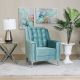 Harmony 1 Seater Fabric Sofa - Sage