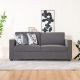 Warren 3 Seater Fabric Sofa - Charcoal