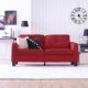 Kenford 3 Seater Fabric Sofa - Red