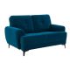 Glasgow 2 Seater Fabric Sofa - Velvet Teal