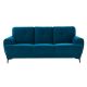 Glasgow 3-Seater Fabric Sofa - Velvet Teal
