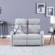 Gizmo 2 Seater Fabric Recliner - Beige