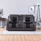Thessaly 2-Seater Faux Leather Recliner