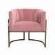 Marrion Fabric Accent Chair - Coral Pink