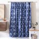 Geomatric Printed Shower Curtain 182x182 Cm Blue