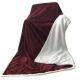 Solid Jacquard Flanel Plush Reverse Sherpa Blanket Maroon - 150X200Cm