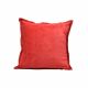 Red Geometric Velvet Cushion 45X45Cm