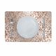 Glamour Glitter Metallic Mirror Look Printed Placemat Copper AEC-29612B