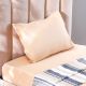 Solace 2-Piece 300 TC Single Fitted Sheet Set-120x200+25 cm-Beige