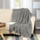 Takisha Woven Cotton Throw Ivory,Grey 127X154Cm Ke 13