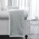 Takisha Solid Flannel Throw-127X154Cm-Grey