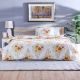 Shoreline Scattered Floral 3-Piece Queen Comforter Set -Peach