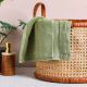 Rocco Zero Twist Face Towel 33x33 Cm Sage green