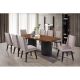 Morel 1+8 Dining Set - Brown - With 2-Year Warranty
