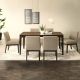Kazen 1+6 Dining Set - Walnut / Brown