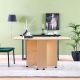 Renato Foldable Dining Table - Light Walnut