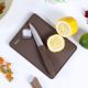 My Gadget Set Of Knife With Small Cutting Board Choco Brown - 2690