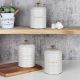 Adrian Set Of 3 Storage Canister Beige 10.6X16HCM