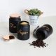 Adrian Set of 3 Storage Jar Black,Gold 3x700ml
